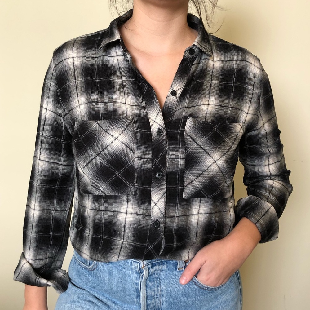 Rails Hunter Plaid Button Up Long Sleeve Top